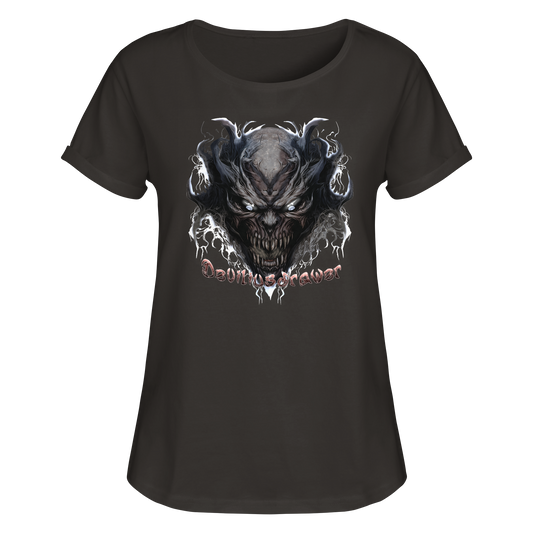 Deviliusdrawer Ice Demon - Womens Roll-Up T-Shirt