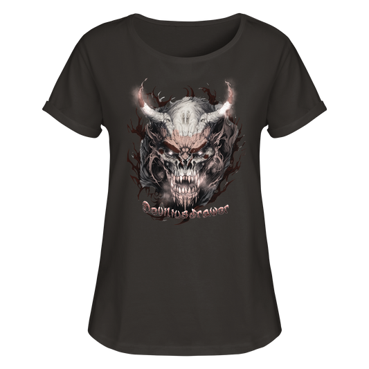 Deviliusdrawer Beast Demon - Womens Roll-Up T-Shirt