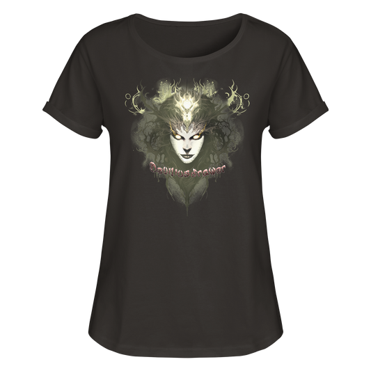 Deviliusdrawer Golden Demonica - Womens Roll-Up T-Shirt