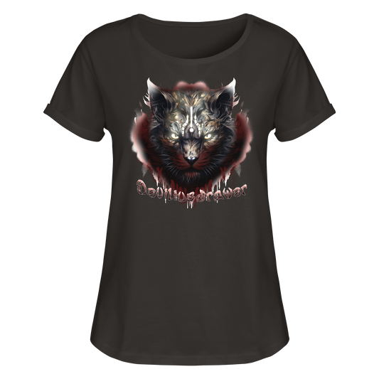 Deviliusdrawer Angry Badass - Womens Roll-Up T-Shirt