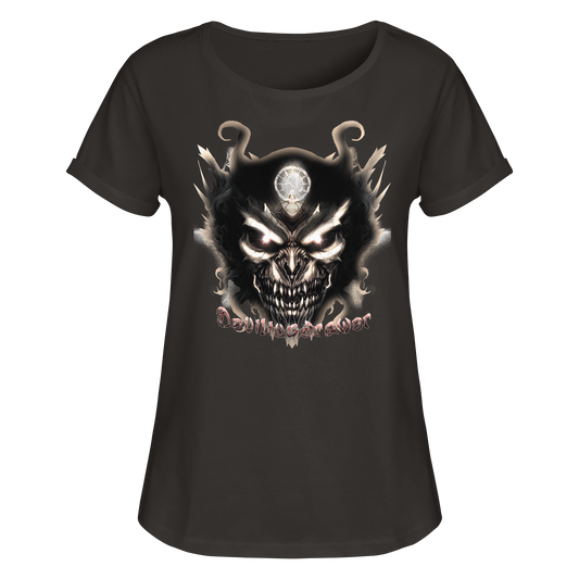 Deviliusdrawer Dark Devil - Womens Roll-Up T-Shirt