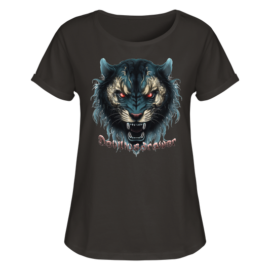 Deviliusdrawer Tigercat - Womens Roll-Up T-Shirt