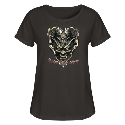 Deviliusdrawer Golden Demon Vampire - Womens Roll-Up T-Shirt