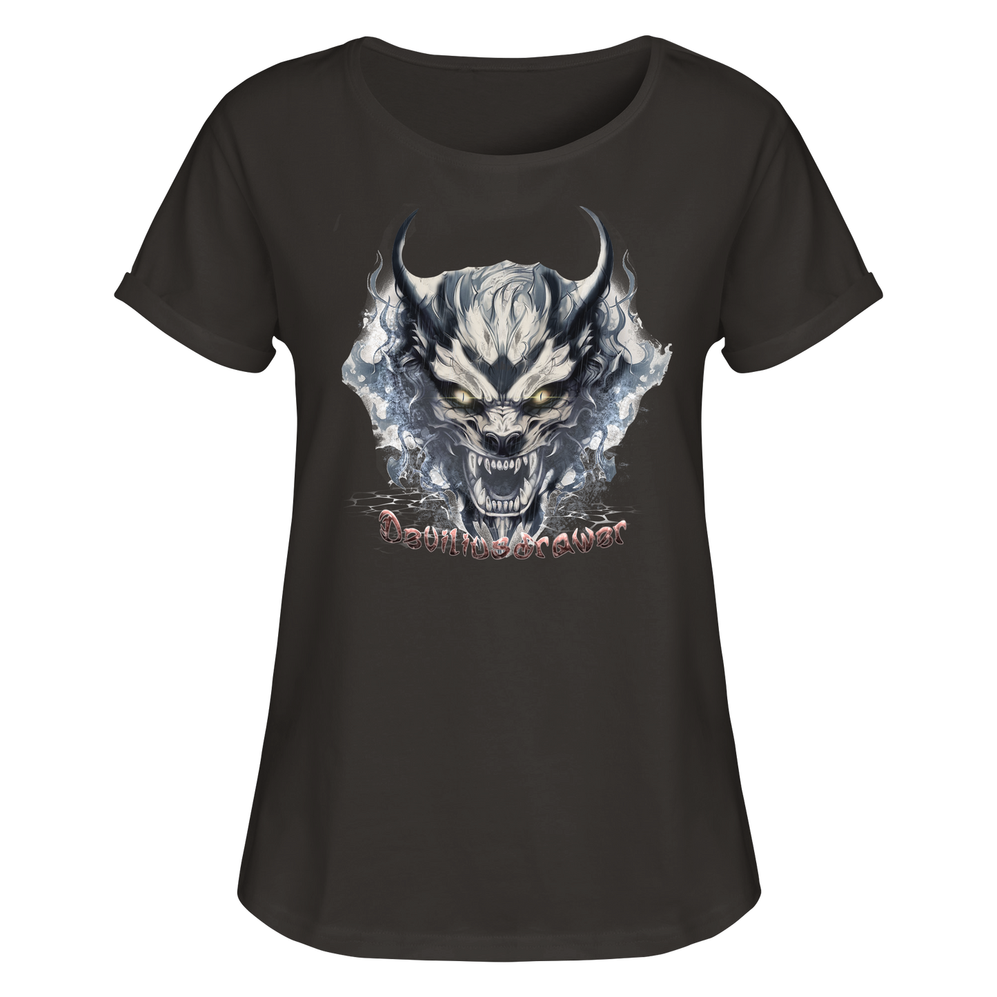 Deviliusdrawer Water Demon - Womens Roll-Up T-Shirt
