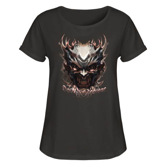 Deviliusdrawer Blood Demon - Womens Roll-Up T-Shirt