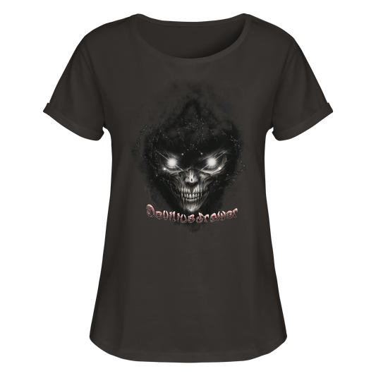 Deviliusdrawer Dark Death - Womens Roll-Up T-Shirt