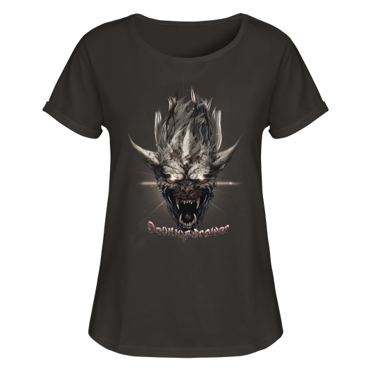 Deviliusdrawer Beast Wearwolf - Womens Roll-Up T-Shirt