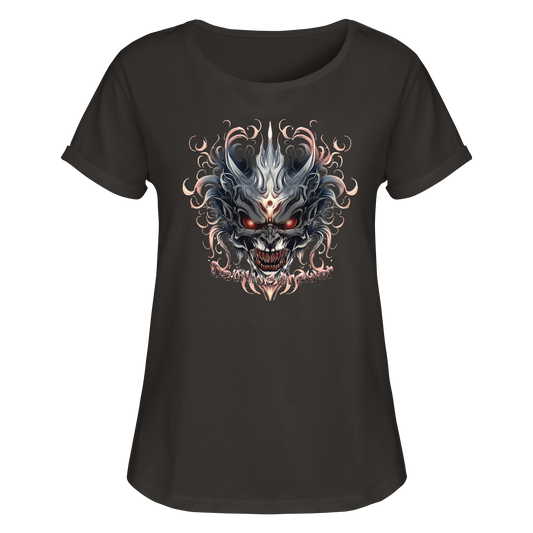 Deviliusdrawer Demon Mask - Womens Roll-Up T-Shirt
