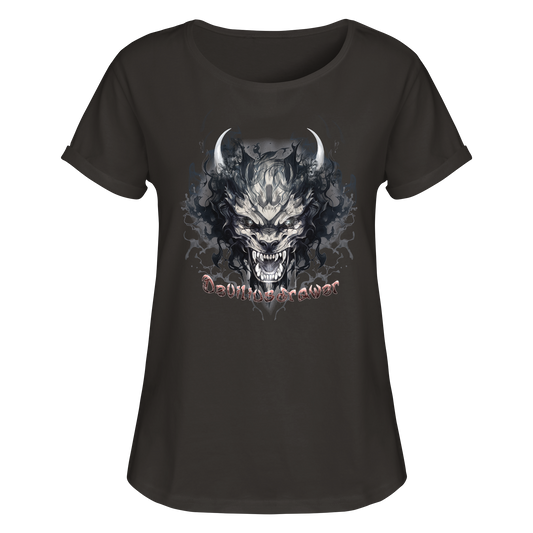 Deviliusdrawer Smoke Beast - Womens Roll-Up T-Shirt
