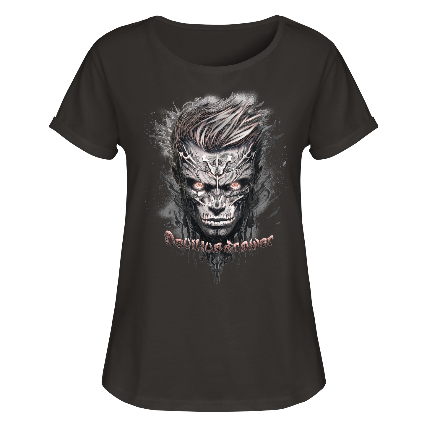 Deviliusdrawer Cyborg Men - Womens Roll-Up T-Shirt