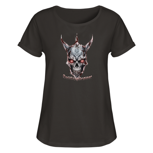 Deviliusdrawer Bloody Skeleton - Womens Roll-Up T-Shirt