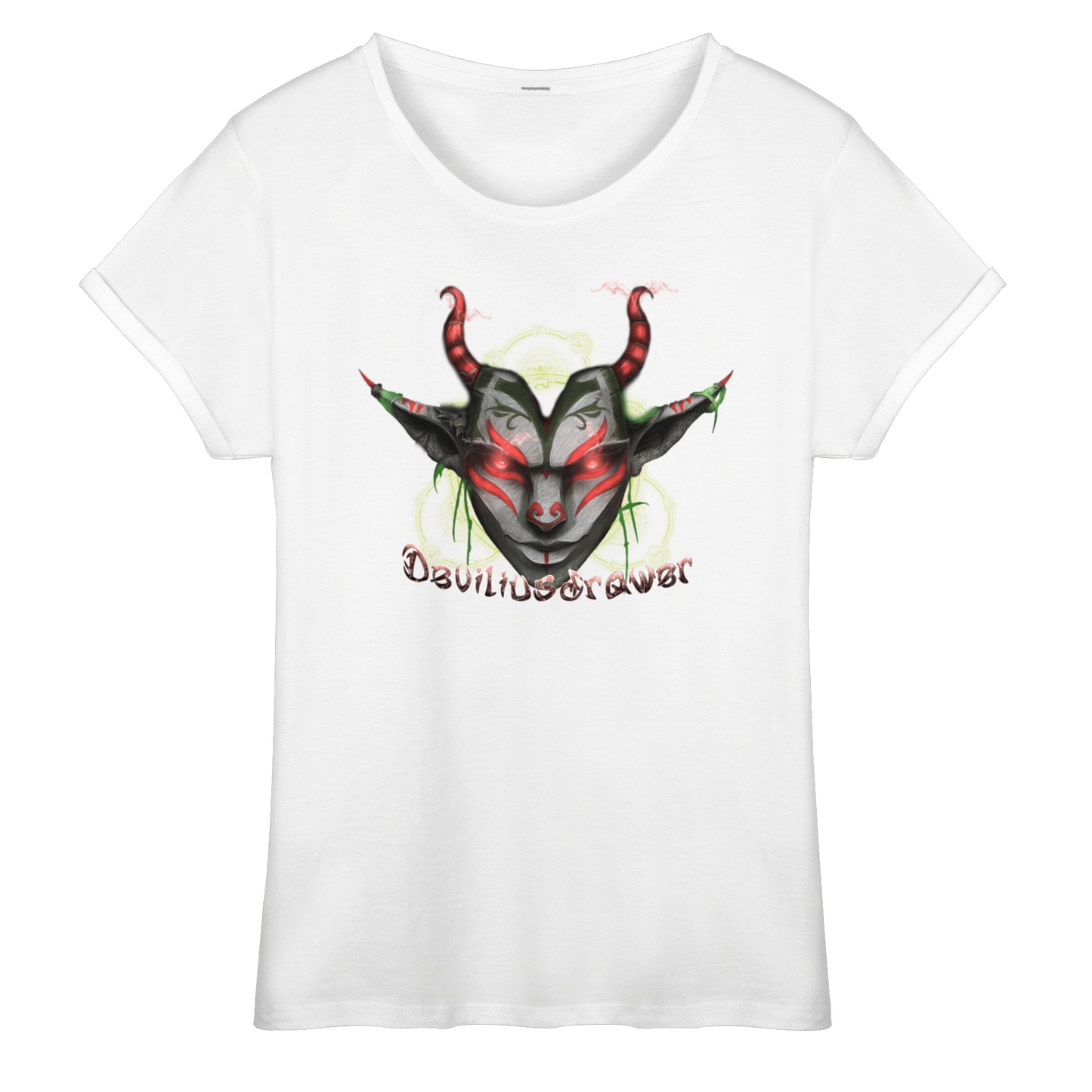 Deviliusdrawer Dark Elf - Womens Roll-Up T-Shirt