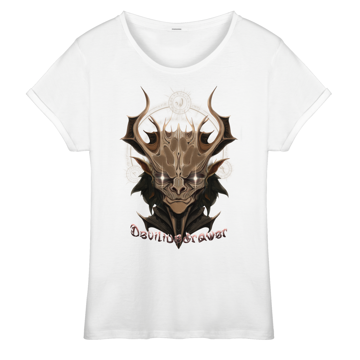 Deviliusdrawer Dark Magician Elf - Womens Roll-Up T-Shirt