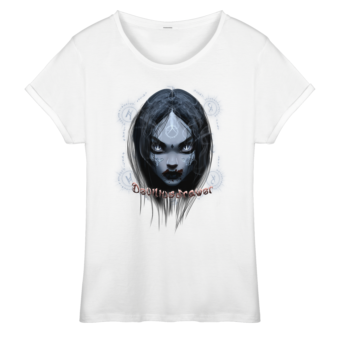 Deviliusdrawer Vampiric Elf - Womens Roll-Up T-Shirt