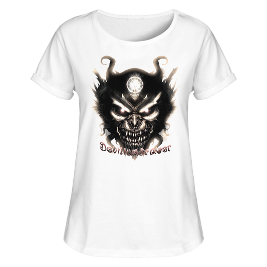 Deviliusdrawer Dark Devil - Womens Roll-Up T-Shirt