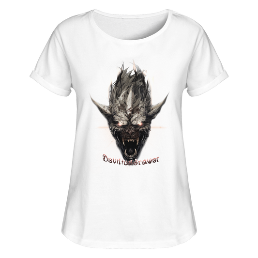 Deviliusdrawer Beast Wearwolf - Womens Roll-Up T-Shirt