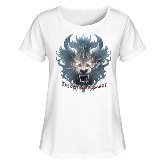 Deviliusdrawer Water Horn Tiger - Womens Roll-Up T-Shirt