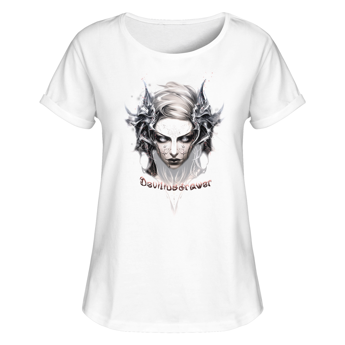 Deviliusdrawer Iron Elf - Womens Roll-Up T-Shirt