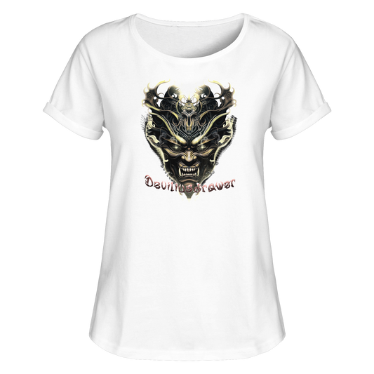 Deviliusdrawer Golden Demon Vampire - Womens Roll-Up T-Shirt