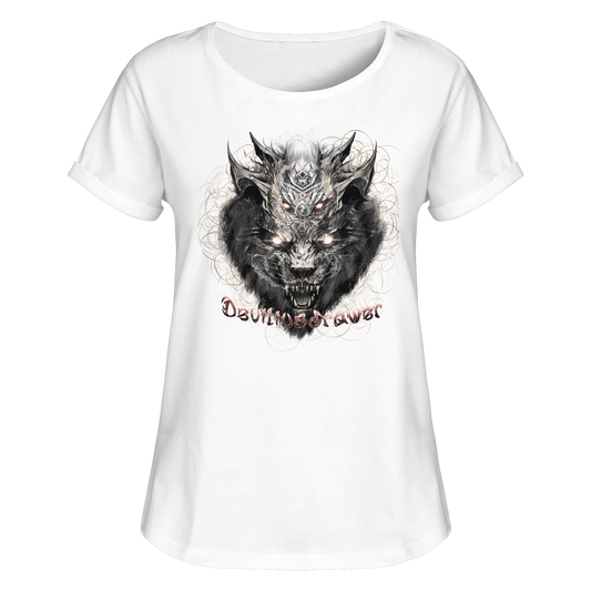 Deviliusdrawer Magical Beast Cat - Womens Roll-Up T-Shirt