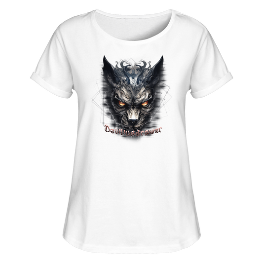 Deviliusdrawer Dark Wearwolf - Womens Roll-Up T-Shirt