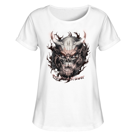Deviliusdrawer Beast Demon - Womens Roll-Up T-Shirt