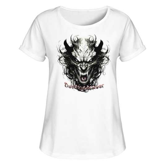 Deviliusdrawer Devil Vampire - Womens Roll-Up T-Shirt