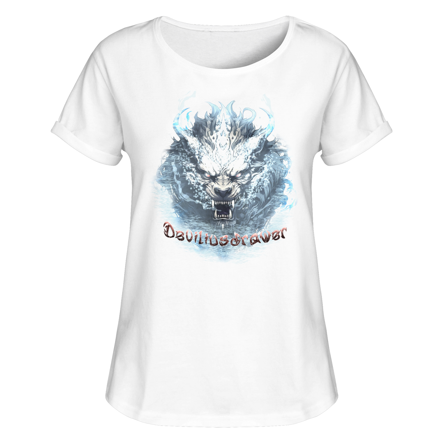 Deviliusdrawer Water Tiger - Womens Roll-Up T-Shirt