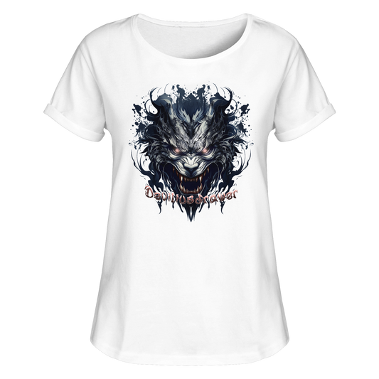 Deviliusdrawer Cruel Wolf - Womens Roll-Up T-Shirt