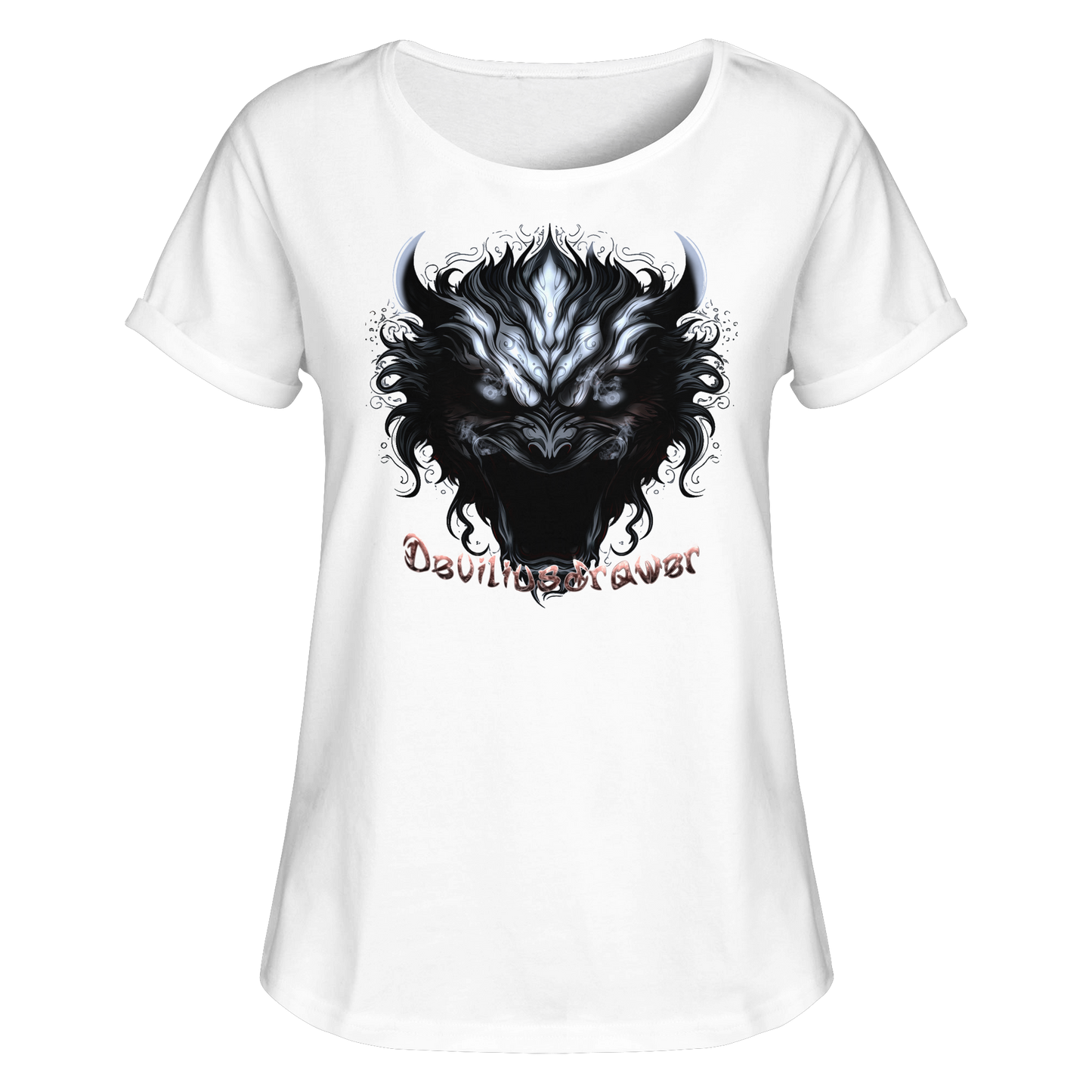 Deviliusdrawer Zombie Demon - Womens Roll-Up T-Shirt