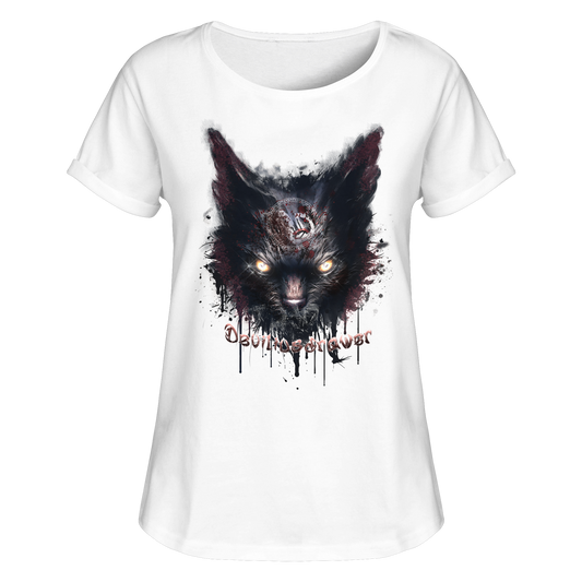Deviliusdrawer Zombie Cat - Womens Roll-Up T-Shirt