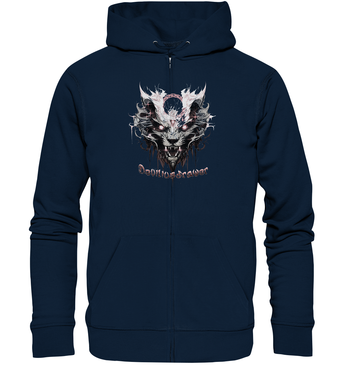 Deviliusdrawer Demonic Glow Cat - Zipper
