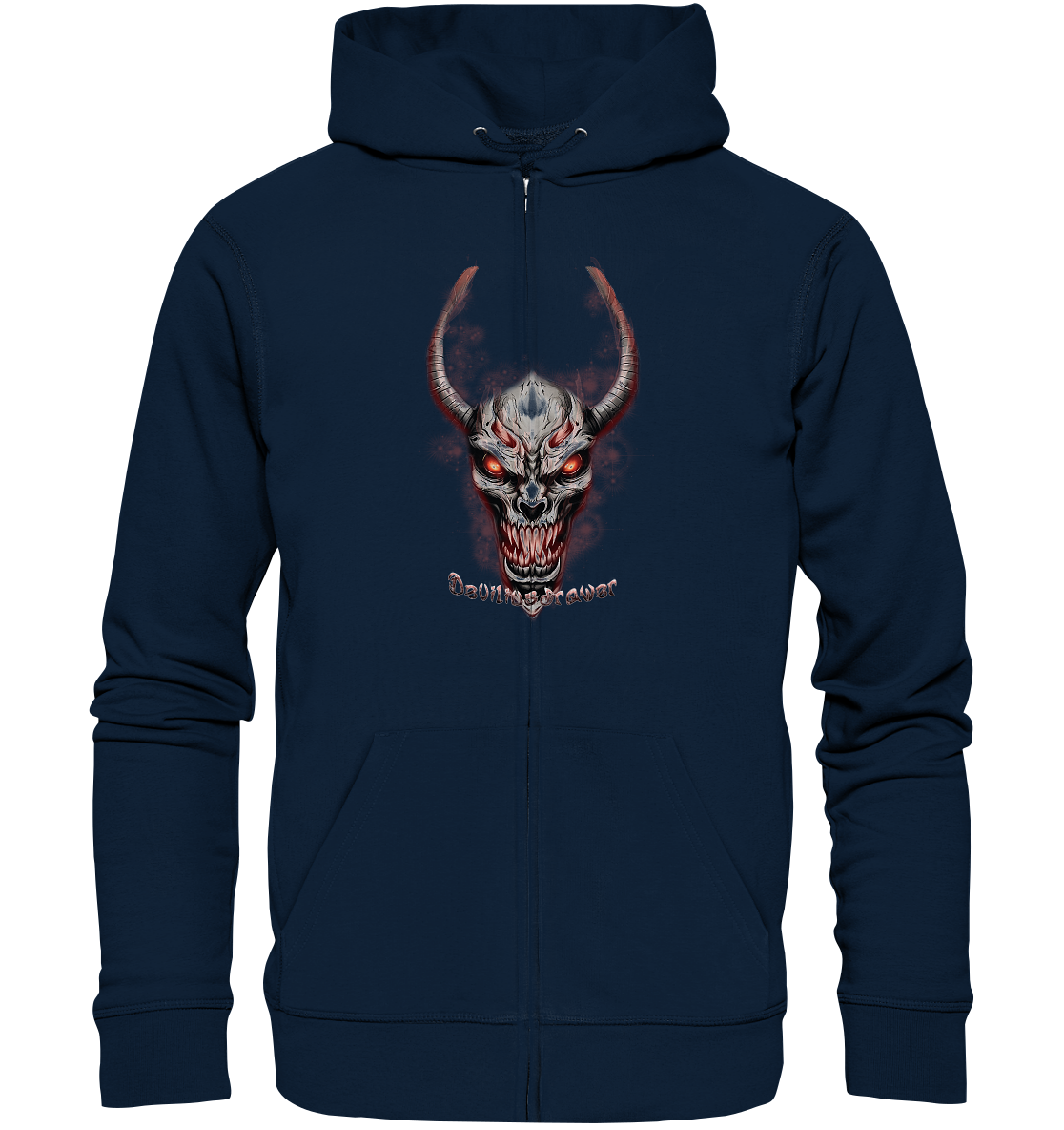 Deviliusdrawer Red Eyed Skeleton - Zipper