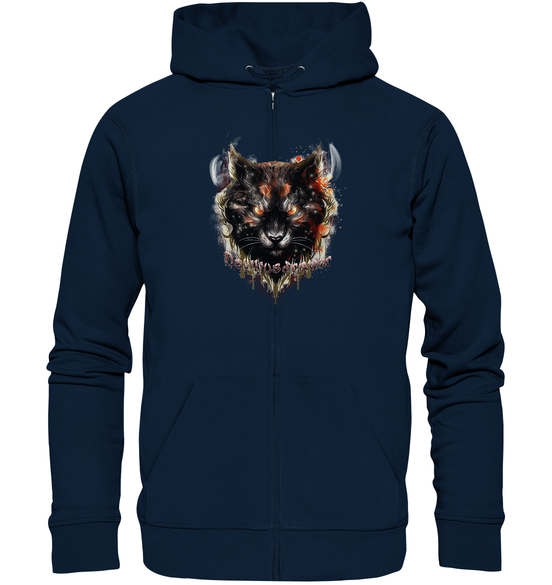 Deviliusdrawer Red Devil Cat - Zipper