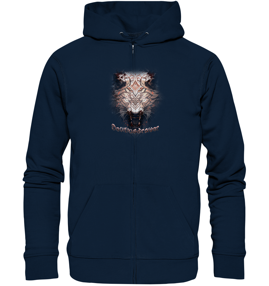 Deviliusdrawer Gold Metal Tiger - Zipper