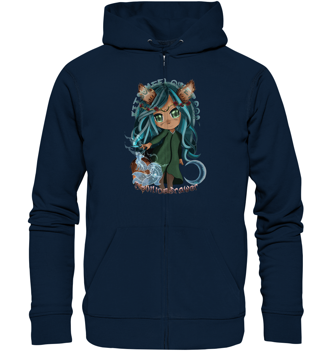 Deviliusdrawer Kitsuneflower - Zipper