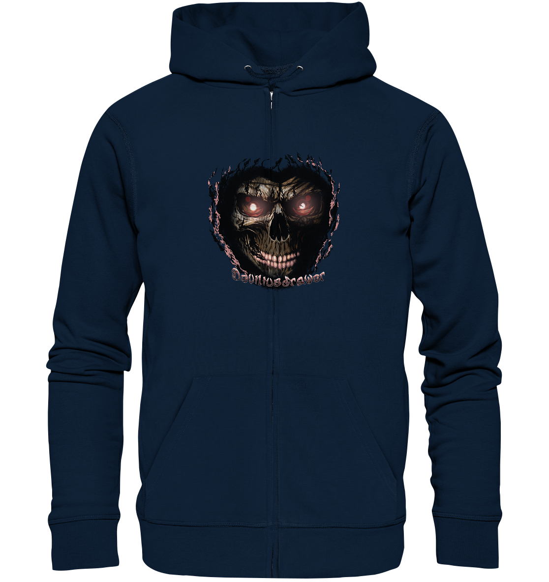 Deviliusdrawer Glow Skeleton - Zipper