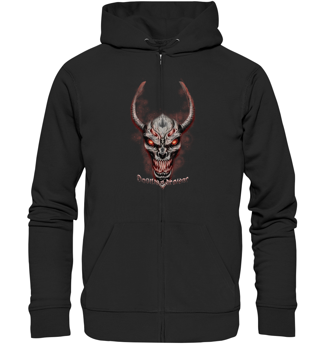 Deviliusdrawer Red Eyed Skeleton - Zipper