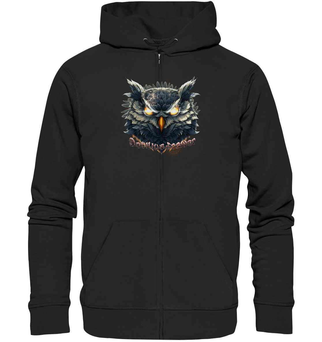 Deviliusdrawer Dark Fire Owl - Zipper