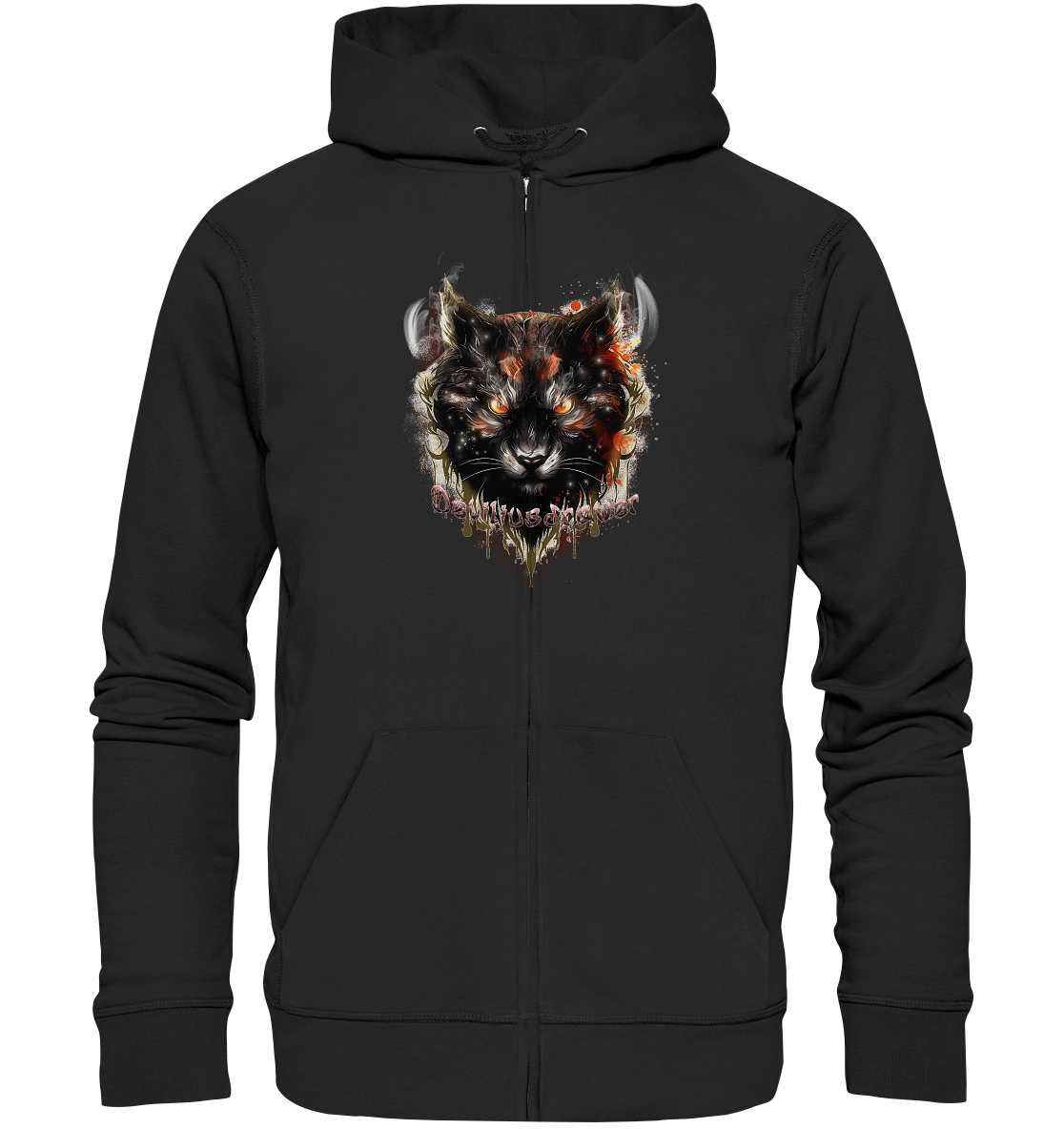 Deviliusdrawer Red Devil Cat - Zipper