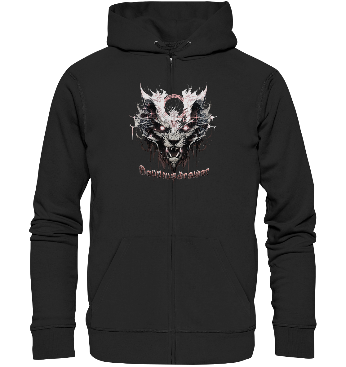 Deviliusdrawer Demonic Glow Cat - Zipper