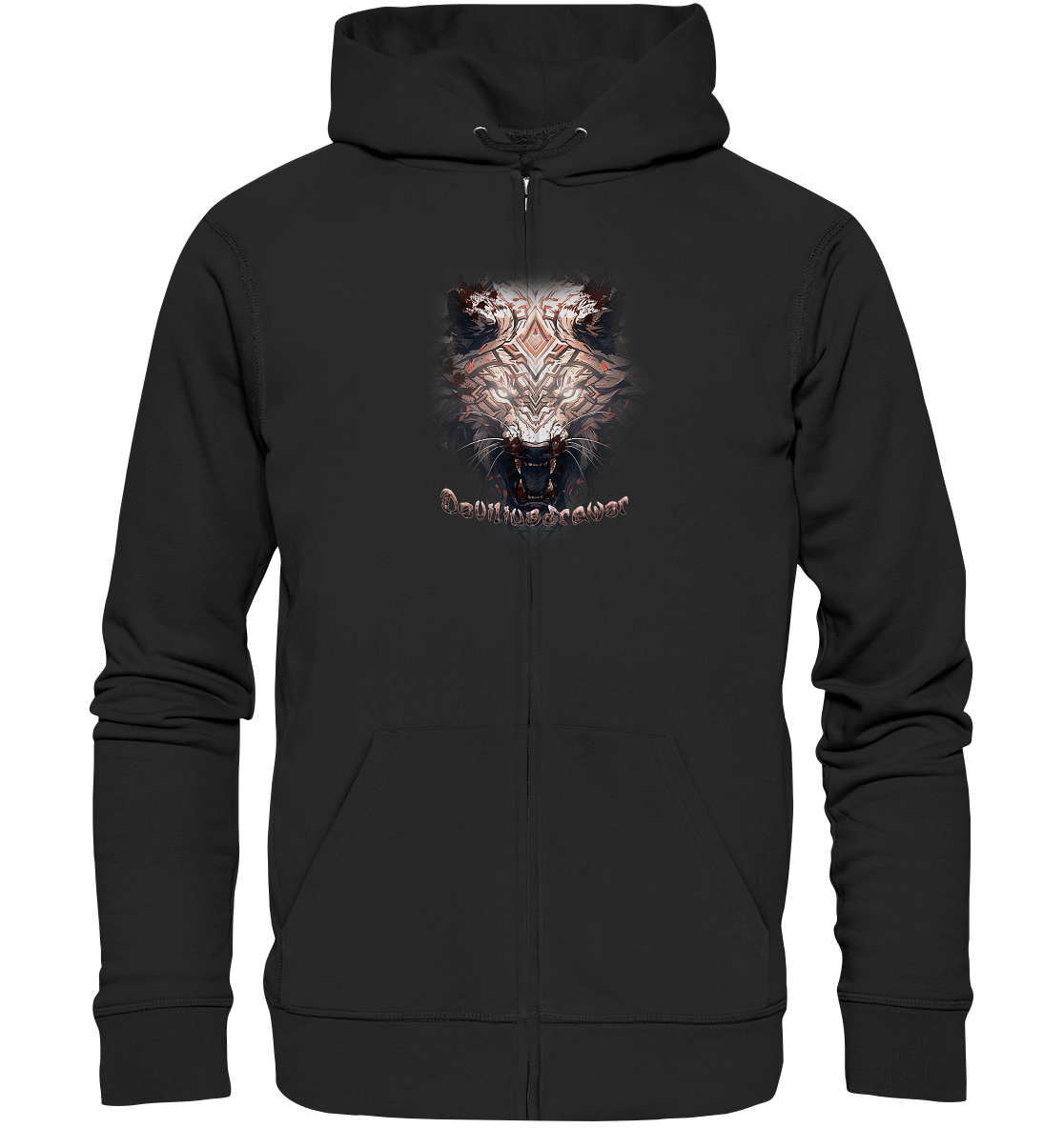 Deviliusdrawer Gold Metal Tiger - Zipper