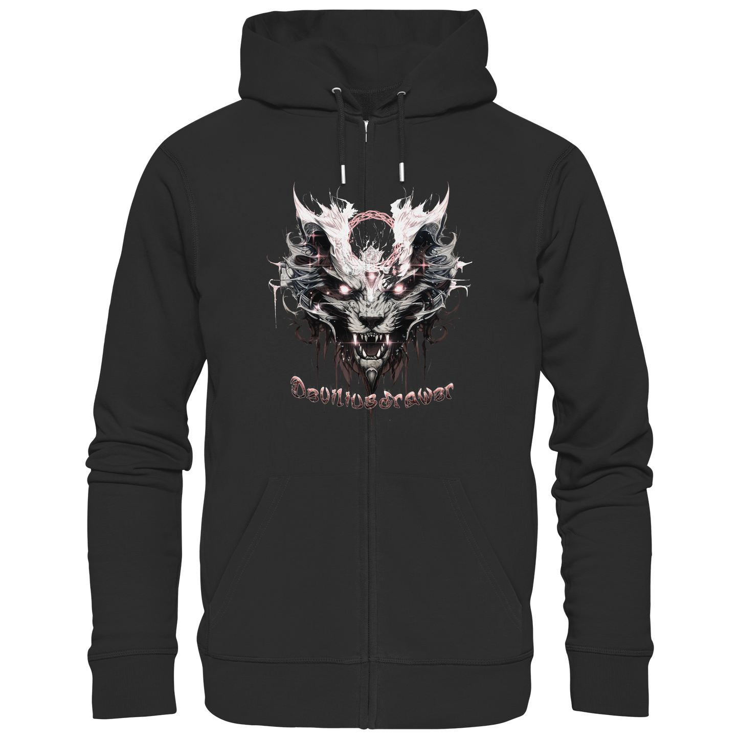Deviliusdrawer Demonic Glow Cat - Zipper