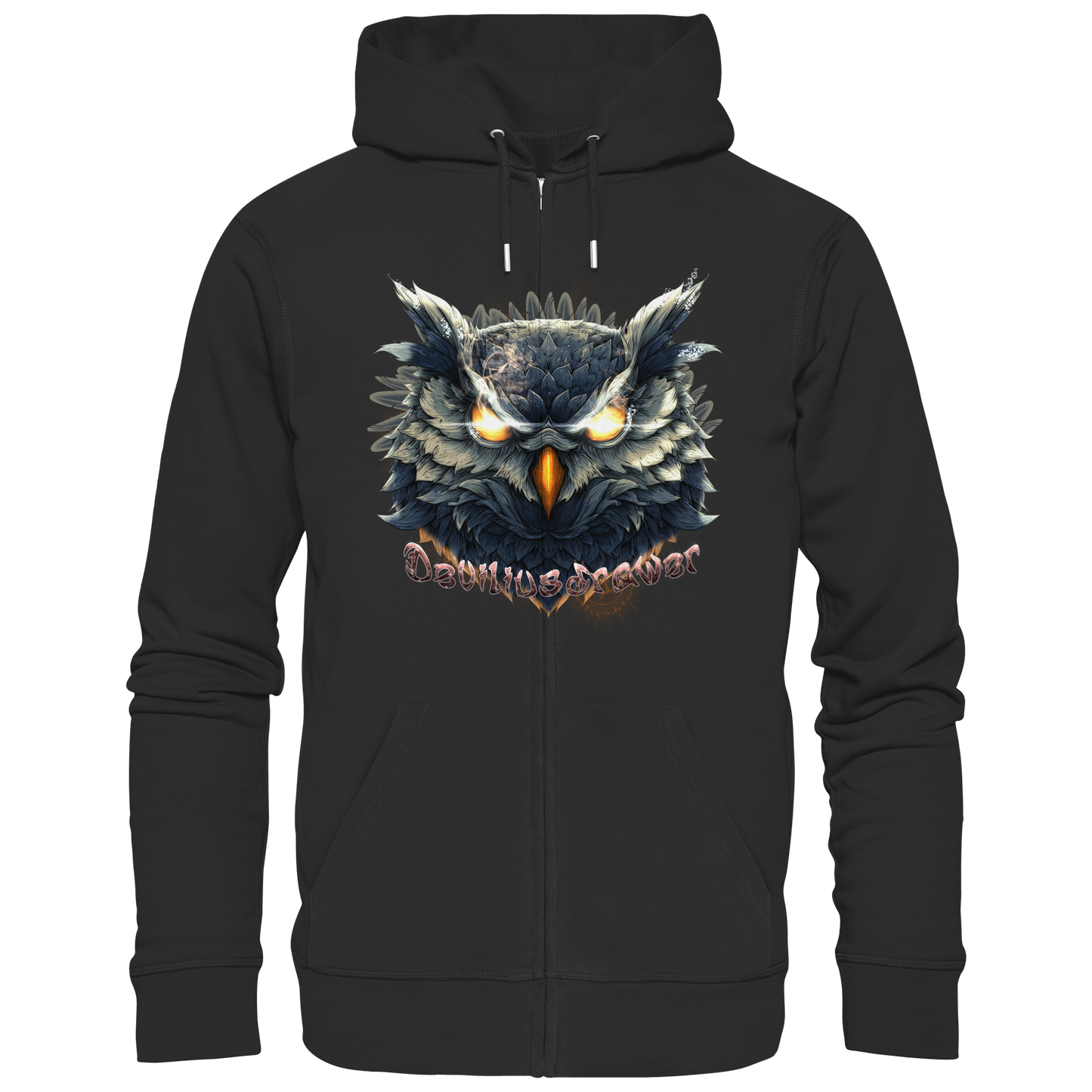 Deviliusdrawer Dark Fire Owl - Zipper