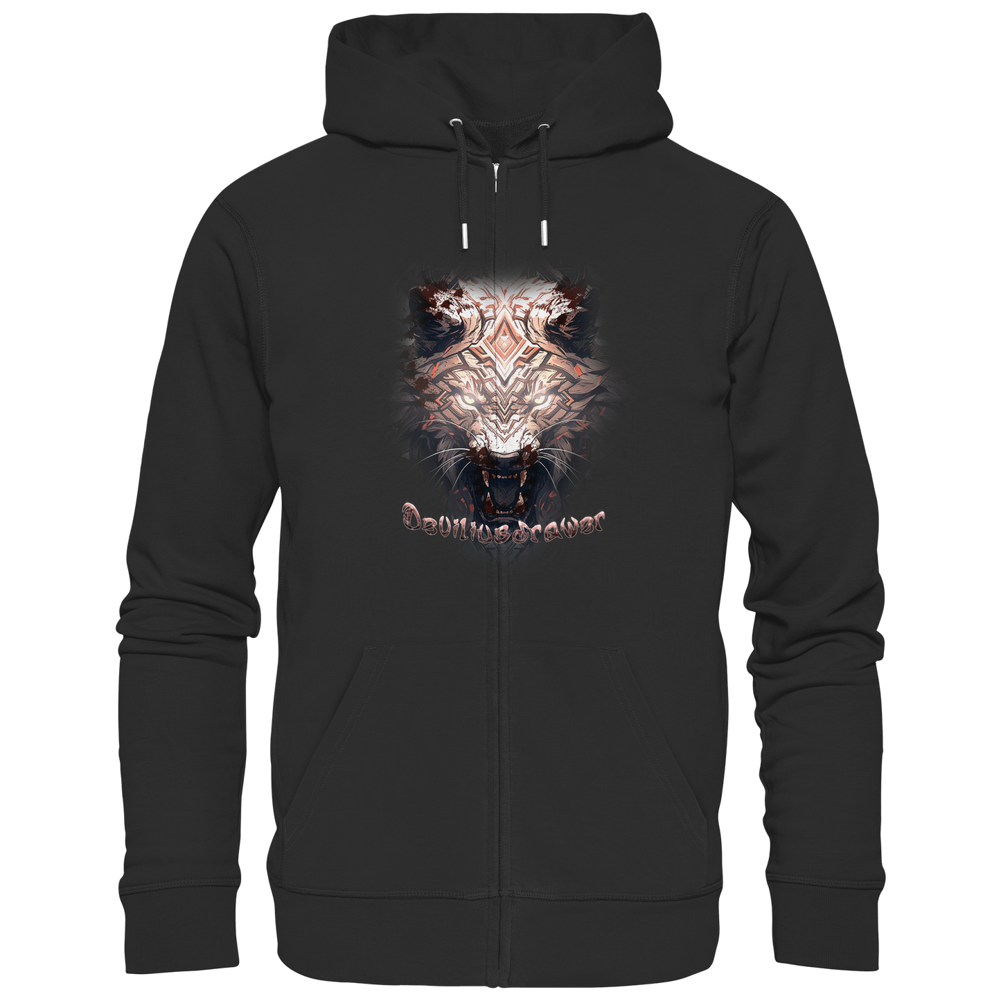 Deviliusdrawer Gold Metal Tiger - Zipper