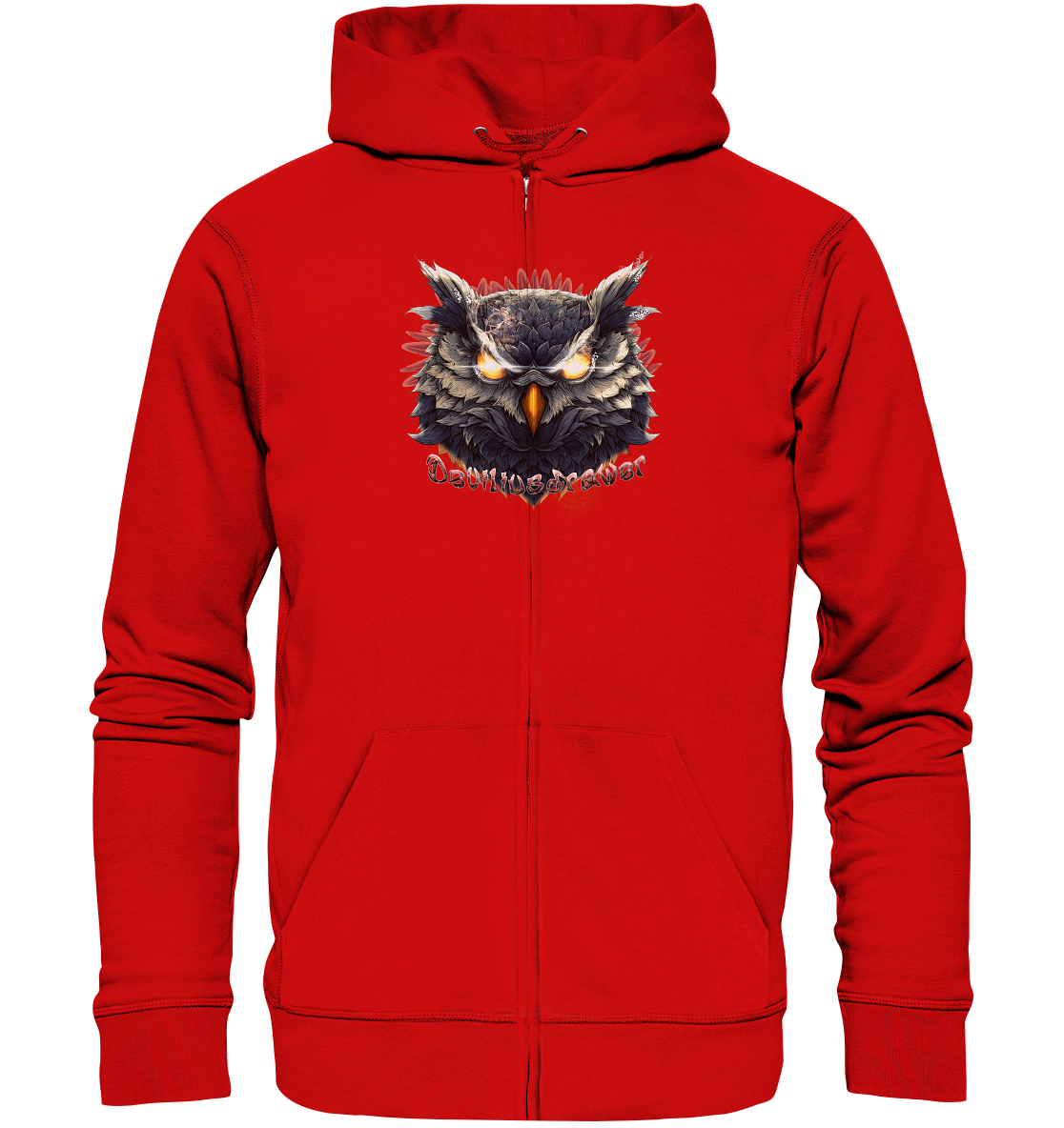 Deviliusdrawer Dark Fire Owl - Zipper