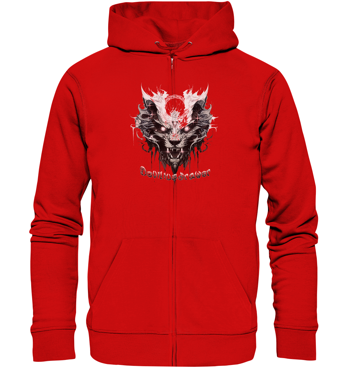 Deviliusdrawer Demonic Glow Cat - Zipper