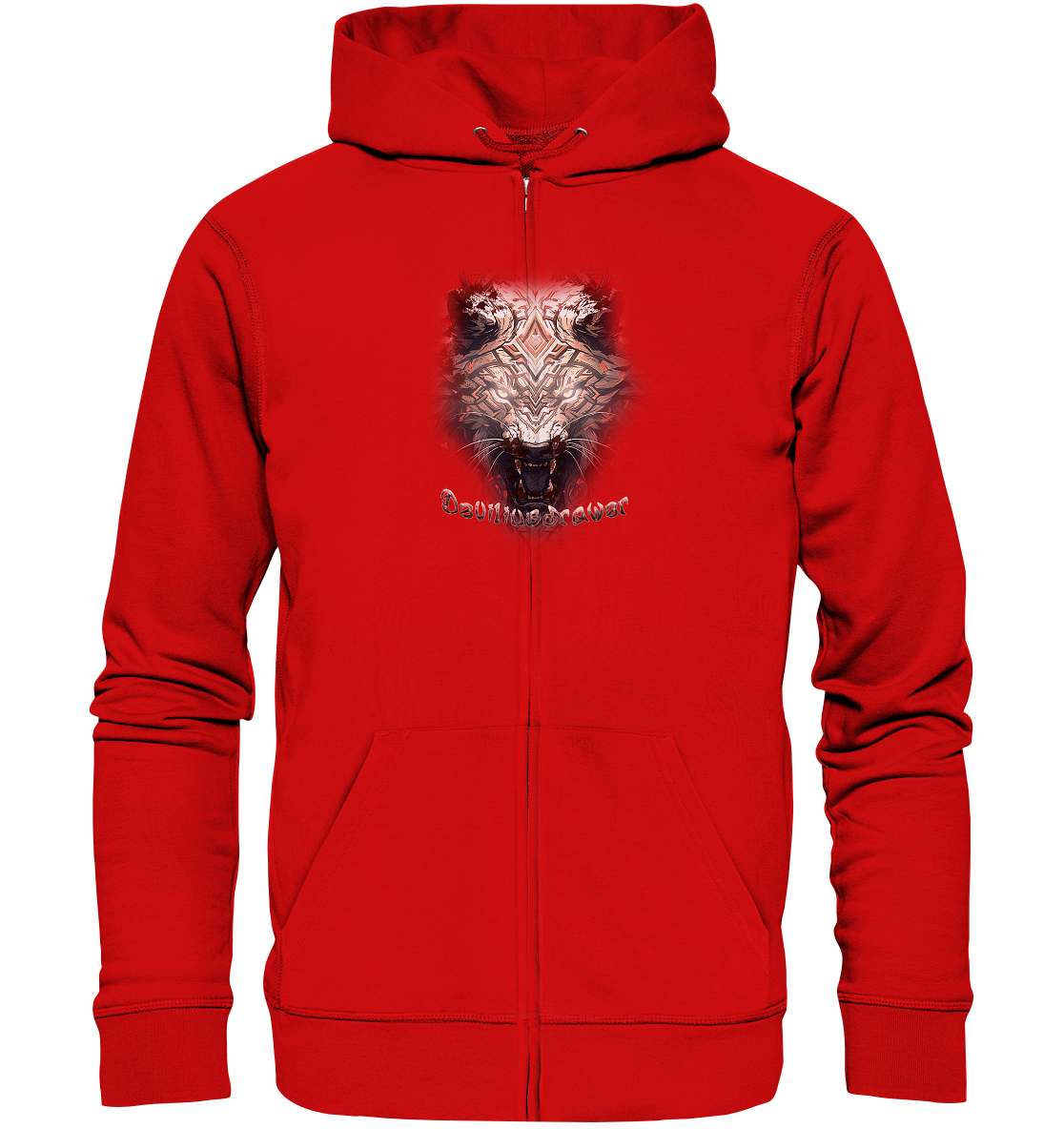 Deviliusdrawer Gold Metal Tiger - Zipper