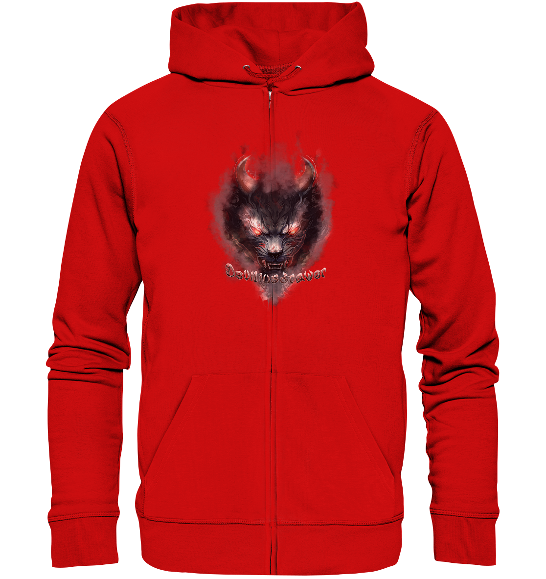Deviliusdrawer Red Smoked Cat - Zipper