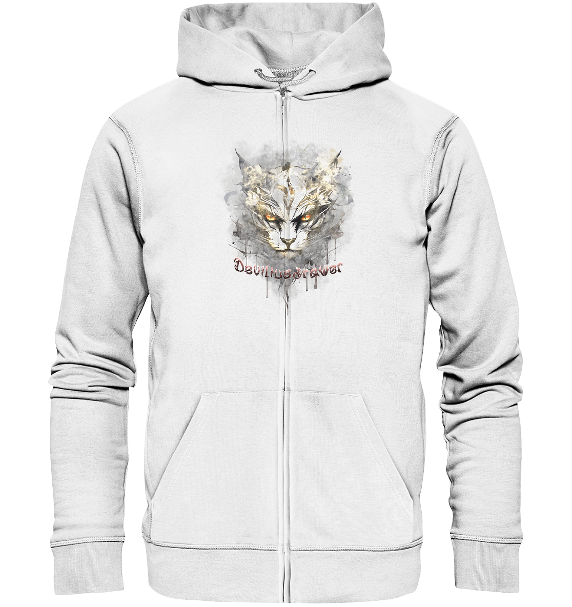Deviliusdrawer White Catgod - Zipper
